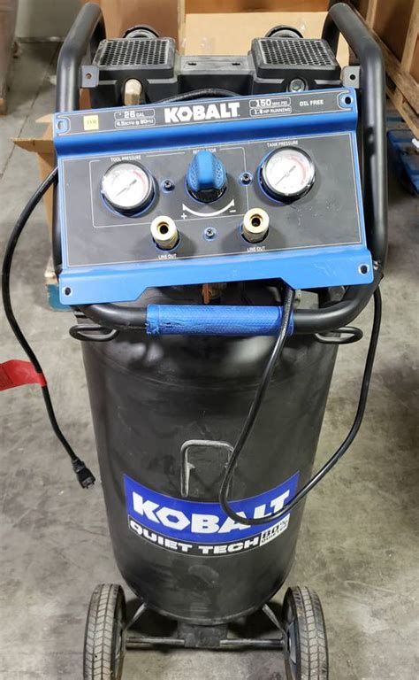The reset button is usually located near the power cord on the side of the unit. . Kobalt 26 gallon air compressor reset button location